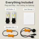 T25 3157 LED Bulbs for 12-24V Turn Signals by LJGDeals