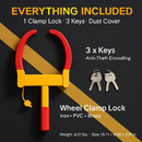 Wheel Clamp Anti-Theft Tire Lock for Cars by LJGDeals