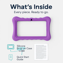 Shock-resistant Silicone Snap-on Case with Stand for 7” Tablets by LJGDeals