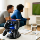 Charging Dock Station Dual Micro USB Charger Stand For PS4 Pro/PS4 Slim Gamepad Controller Handle Charging Station w/ Blue Indicator Game Lovers by LJGDeals