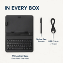 Tablet Case with Keyboard - Slim Protective Cover by LJGDeals