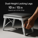 Foldable Laptop Table Bed Notebook Desk w/Cooling Fan Mouse Board LED light 4 x USB Ports Breakfast Snacking Tray with Storage Groove For Home Office by LJGDeals