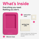 Kindle Protective Case Cover for Amazon Kindle3 White Black Pink by LJGDeals