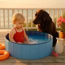 Foldable Pet Swimming Pool PVC Kiddie Baby Dog Swim Pool Bathing Tub Playmat Kids Pools by LJGDeals