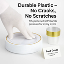 Gold Rim Disposable Dinnerware Set for Parties by LJGDeals