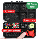 Fishing Kit with Tackle Box, Portable Set by LJGDeals