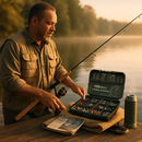 Fishing Kit with Tackle Box, Portable Set by LJGDeals