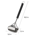 Grill Cleaning Brush with Scraper for Stainless Grates by LJGDeals