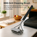 Grill Cleaning Brush with Scraper for Stainless Grates by LJGDeals