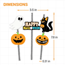 Halloween Striped Paper Straws for Party Decor by LJGDeals