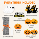 Halloween Striped Paper Straws for Party Decor by LJGDeals