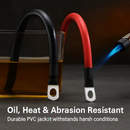 2 AWG Copper Battery Cables for Automotive & RV by LJGDeals