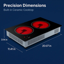 Induction Cooktop with 2 Burners and Timer by LJGDeals