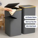 Collapsible Laundry Hamper with Lid – Foldable Basket by LJGDeals