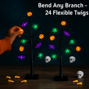 Lighted Halloween Tree 2-Pack with Timer Indoor Decor by LJGDeals