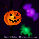 Lighted Halloween Tree 2-Pack with Timer Indoor Decor by LJGDeals