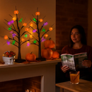 Lighted Halloween Tree 2-Pack with Timer Indoor Decor by LJGDeals