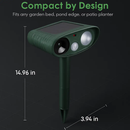Solar Ultrasonic Animal Repeller with Flashing Light by LJGDeals