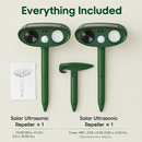 Solar Ultrasonic Animal Repeller with Flashing Light by LJGDeals