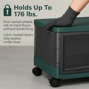 Foldable Storage Bins with Lid, Stackable Closet Organizer by LJGDeals
