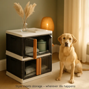 Foldable Storage Bins with Lid, Stackable Closet Organizer by LJGDeals
