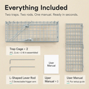 Foldable Rat Trap Cage, Humane Live Rodent Cage by LJGDeals