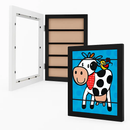 Kids Art Frame - Front-Opening Wooden Display for Artwork by LJGDeals