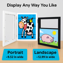 Kids Art Frame - Front-Opening Wooden Display for Artwork by LJGDeals
