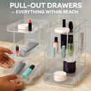 3 Tier Clear Bathroom Organizer with Drawers by LJGDeals