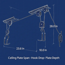 Bike Lift Ceiling Storage Rack for Bikes and Gear by LJGDeals