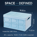 Collapsible Storage Bins with Dustproof Lid by LJGDeals