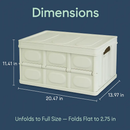 Collapsible Storage Bins with Dustproof Lid by LJGDeals