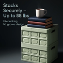 Collapsible Storage Bins with Dustproof Lid by LJGDeals