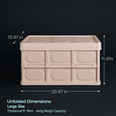 Collapsible Storage Bins with Dustproof Lid by LJGDeals