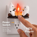 Ghost Campfire Flickering Night Light for Halloween Decor by LJGDeals