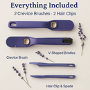 Rotating Crevice Cleaning Brush with Clip and Spade by LJGDeals