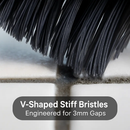 Rotating Crevice Cleaning Brush with Clip and Spade by LJGDeals