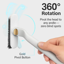 Rotating Crevice Cleaning Brush with Clip and Spade by LJGDeals