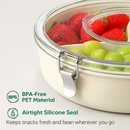 Divided Serving Tray with Lid and Handle - Rotatable Base by LJGDeals