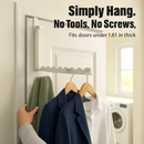 Over The Door Hanger Hooks for Clothes, Foldable by LJGDeals
