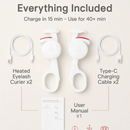 Heated Eyelash Curler with USB Rechargeable by LJGDeals
