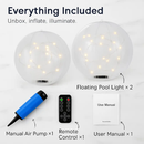 Floating Pool Lights: Solar Powered LED Balls with Remote by LJGDeals