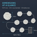 Rose Flower String Lights for Romantic Glow by LJGDeals