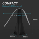 Portable Reflective Fly Repellent Fan with Soft-Stop Blades by LJGDeals