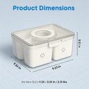 Airtight Fruit Storage Containers - 4-Compartment by LJGDeals