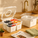 Airtight Fruit Storage Containers - 4-Compartment by LJGDeals