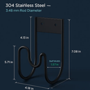 Garden Hose Holder - Heavy Duty Stainless Steel Wall Mount by LJGDeals