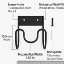 Garden Hose Holder - Heavy Duty Stainless Steel Wall Mount by LJGDeals
