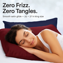 Silky Satin King Pillowcase Set for Luxurious Sleep by LJGDeals