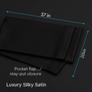 Silky Satin King Pillowcase Set for Luxurious Sleep by LJGDeals